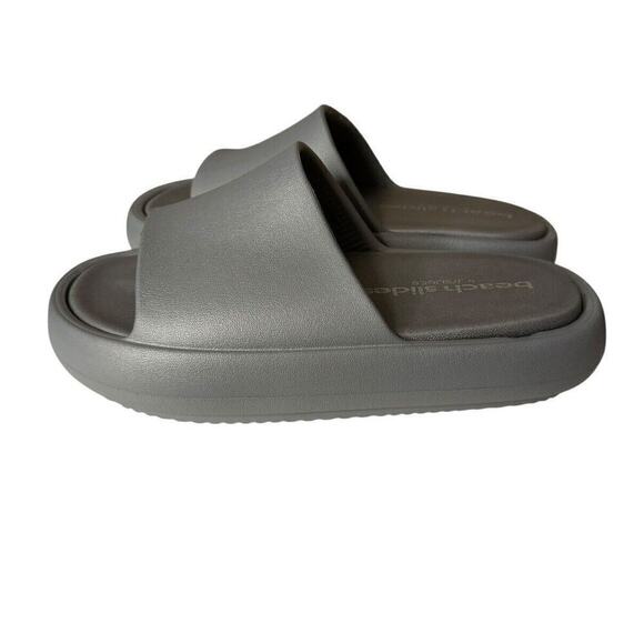 J Slides NEW Beach Slides Squish Gray EVA Size 8 - Picture 4 of 7